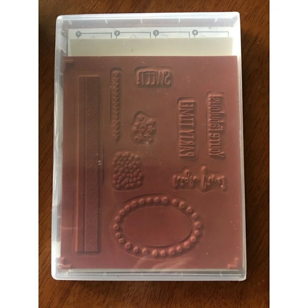 Stampin Up’ High Five Party Sweet Frame 9 Cling Mount Stamps Scrapbooking Cards